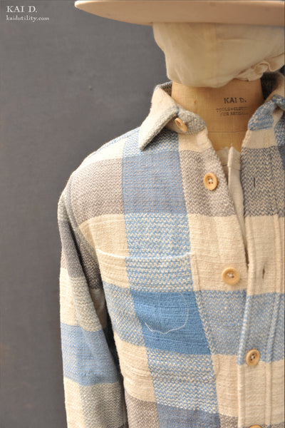 Cole Over Shirt - Indigo/Iron/Natural - 4
