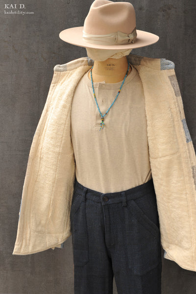 Cole Over Shirt - Indigo/Iron/Natural - 4
