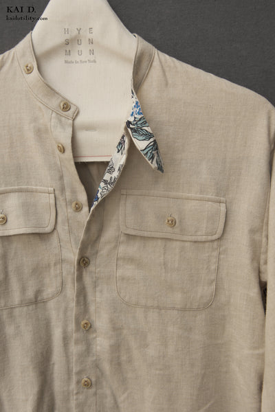 Jackie Shirt - Oatmeal Flannel - XS, M