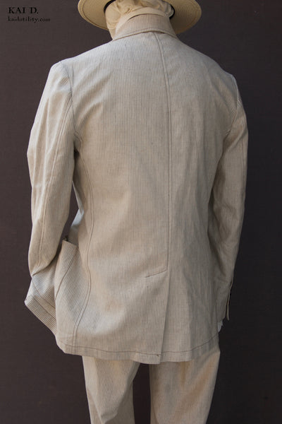 Shoemaker's Jacket - Cream Pin - S, M, L