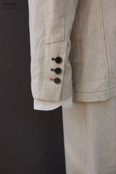 Shoemaker's Jacket - Cream Pin - S, M, L