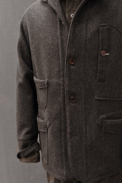 Degas Work Jacket - Herringbone Tweed - XL