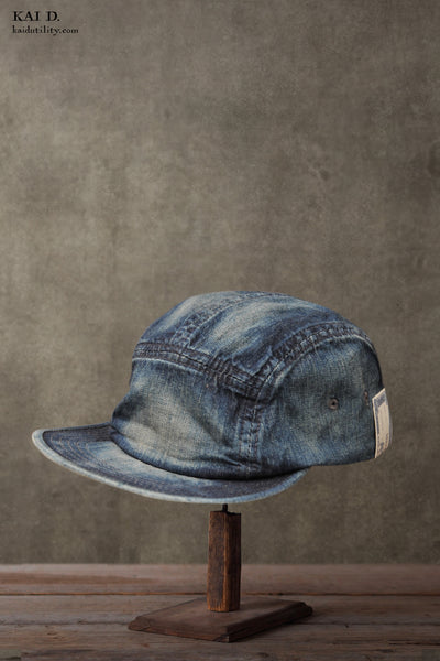 Denim Jet Cap - Washed Denim