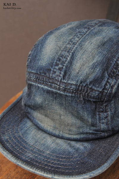 Denim Jet Cap - Washed Denim