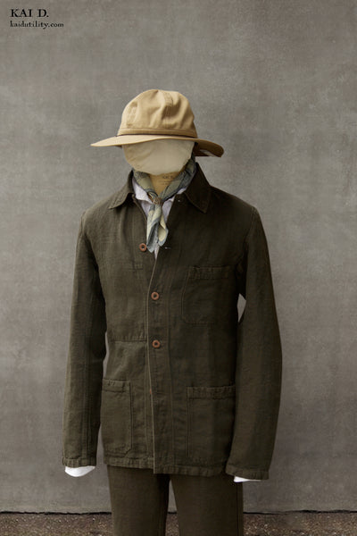 No. 5 Linen Jacket- Elk -  44, 48, 50