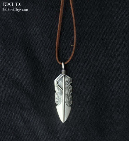 Navajo Feather Pendant