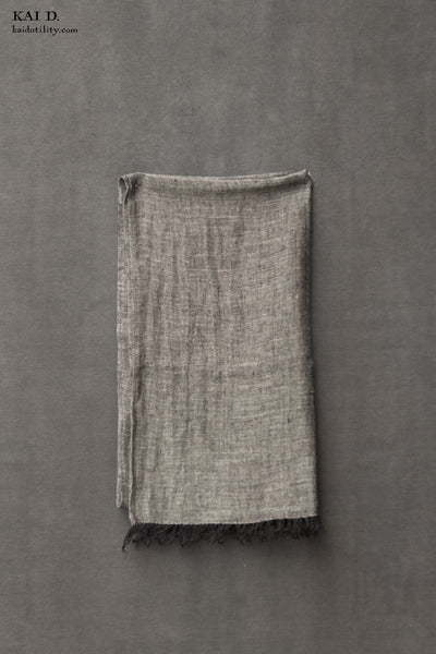 Linen Scarf - Texture Grey