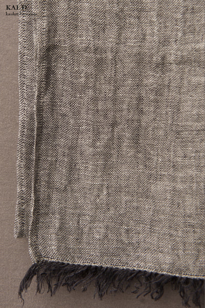 Linen Scarf - Texture Grey