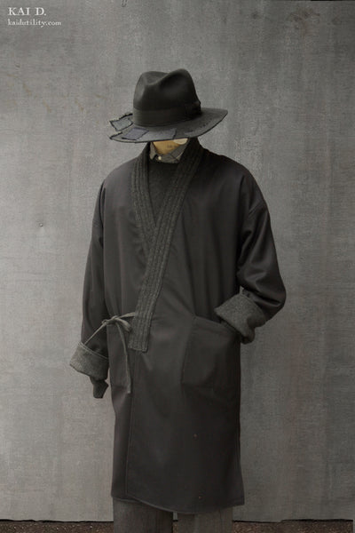 Full Length Japanese Farmer Coat - Nagamachi - Medium