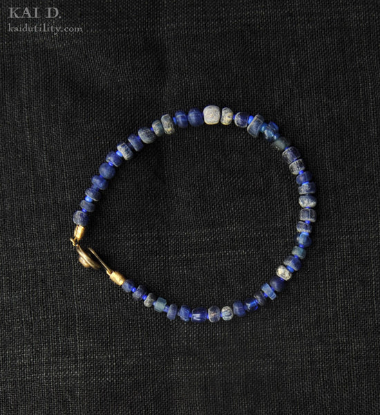 Handmade Beaded Bracelet - Indigo A