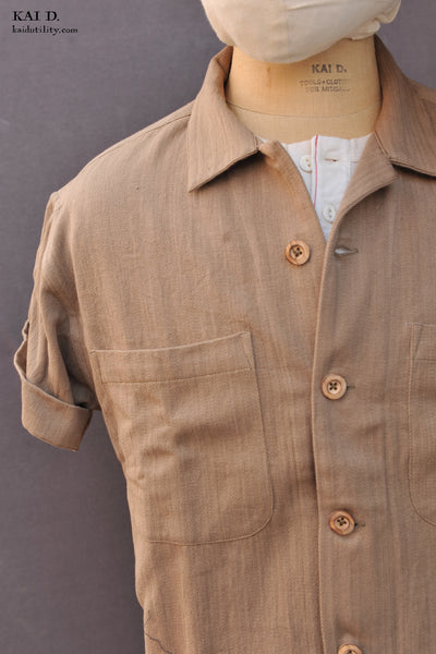 SS Lake Camp Shirt - Khaki - 4