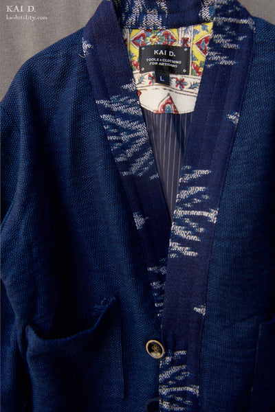 Children's Kimono Jacket - Indigo Canvas - L