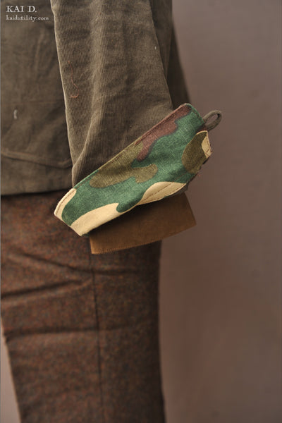 Muralist Kimono Jacket - Distressed Corduroy - L, XL