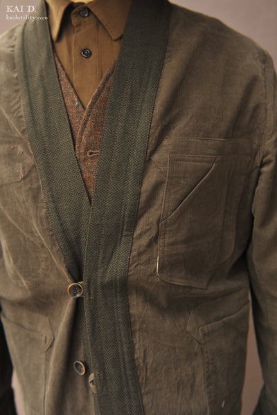 Muralist Kimono Jacket - Distressed Corduroy - L, XL
