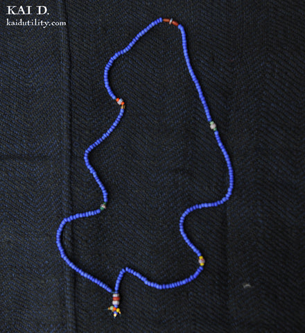Handmade Beaded Necklace -  Lapis A