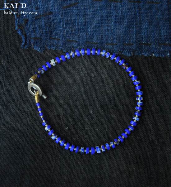 Handmade Beaded Bracelet - Lapis A