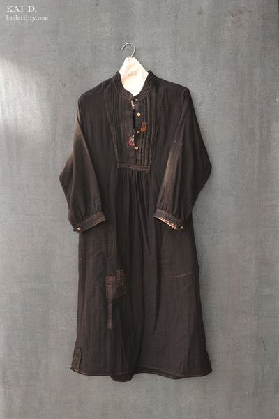 Farmer's Daughter Dress - Boro black - L