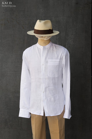 Zumthor Shirt - White linen - M, L