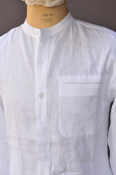 Zumthor Shirt - White linen - M, L