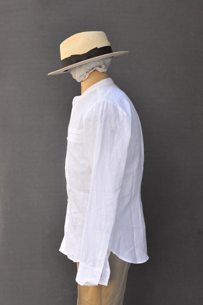 Zumthor Shirt - White linen - M, L