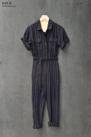Louis Jumpsuit - Dark Indigo - XS, S