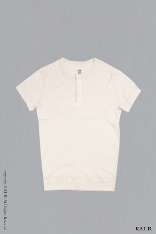 Henley Tee - Stone - L