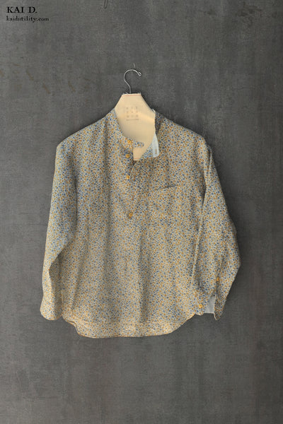 Margaux Pullover Shirt - Linen Floral - S