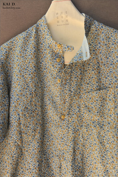 Margaux Pullover Shirt - Linen Floral - S