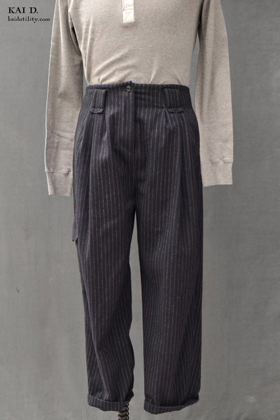 Milo Pants - Wool Pinstripe - 30