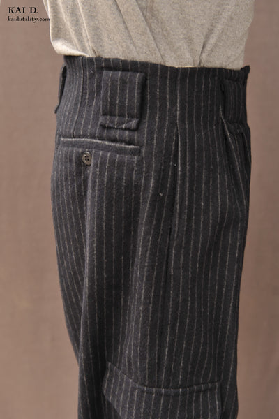Milo Pants - Wool Pinstripe - 30