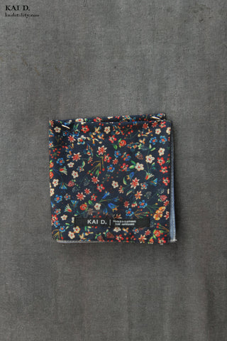 Reversible Petit Floral Pocket Square - Colorful