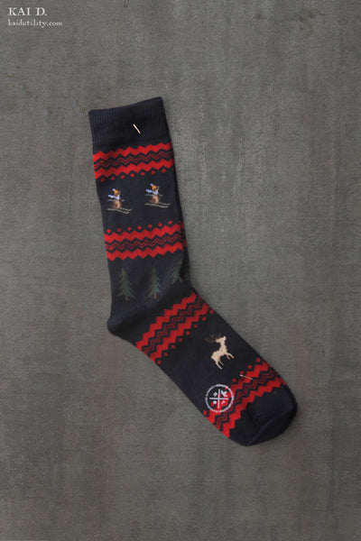 Grisette Socks  - Dark Blue