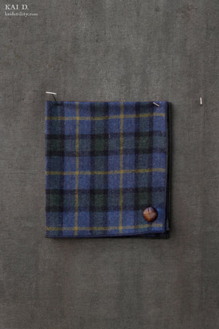 Wool Pocket Square - Wool Plaid
