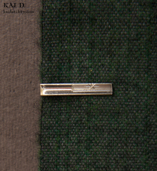 Vintage Tie Clip - L (Corner Rectangle)