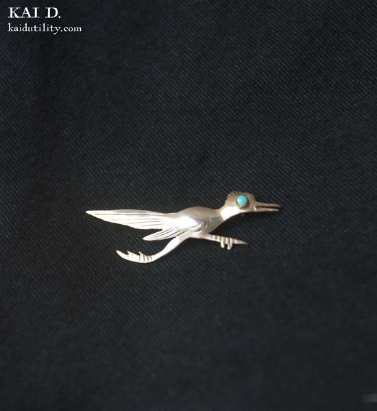 Sterling Silver Brooch - Road Runner VII