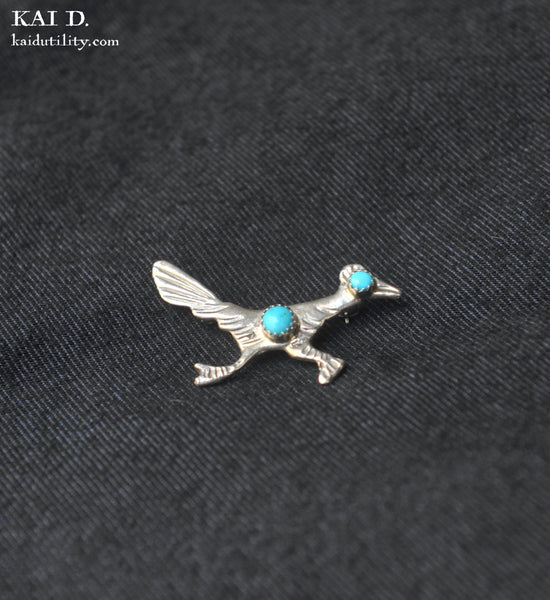 Sterling Silver Brooch - Road Runner VI