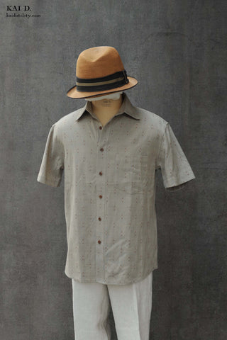 Novel Sashiko Stitch Cassady shirt - M, XL