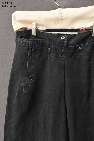 Sailor Pants, Washed Denim - Graphite - S