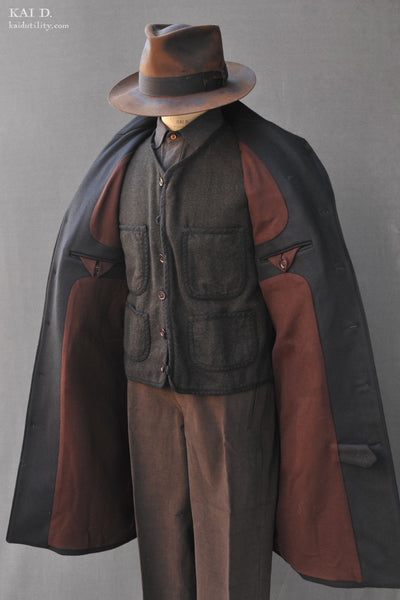 Heavy Wool Shelby Over Coat - S, M, L, XL
