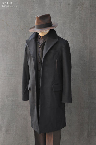 Heavy Wool Shelby Over Coat - S, M, L, XL