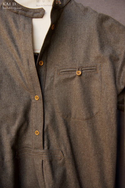 Frankenthaler Shirt - Brown Heather - XS, S, M