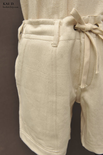Obelisk Shorts -  Undyed Denim - 3, 4