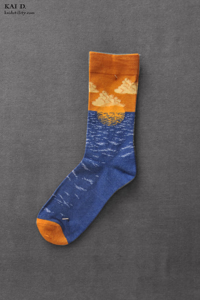 Sunset Socks - Ocher