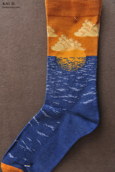 Sunset Socks - Ocher