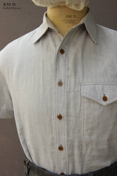 Willie shirt - Double Gauze Stripe - S, XL