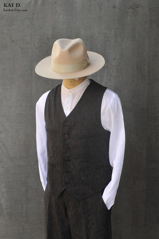 Tradesman Vest - Black Pin - L