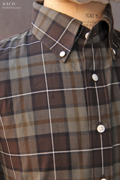 Tartan Shirt - Green - M, L