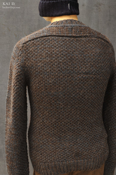 Spencer Thermal Sweater - Undyed Black - 2(M), 3(L)