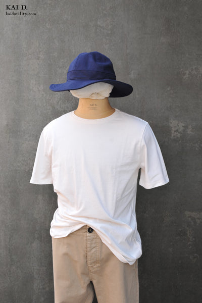 Julian Cotton Tee - White - M, L