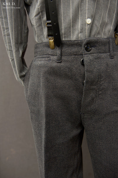 Wide Leg Vintage Bedford Cord Pants - 31